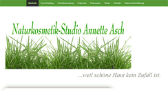 Desktop Screenshot of natur-kosmetik-studio.de
