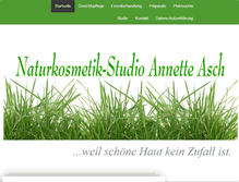 Tablet Screenshot of natur-kosmetik-studio.de